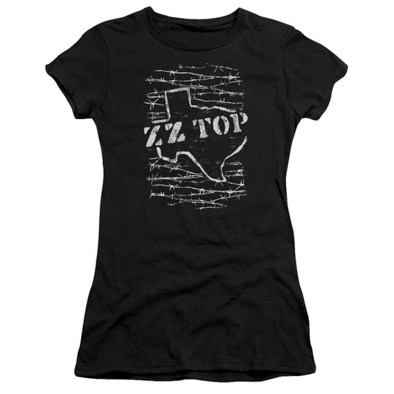 ZZ Top Barbed S/S Junior Women's T-Shirt Sheer Black
