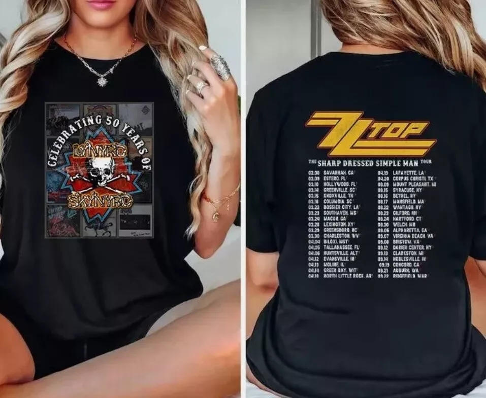 Zz Top Tour 2024 Shirt, Us Tour 2024 All Size. Gift Fans, New New