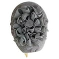 thumbnail image 1 of Zzbeans 2-in- Double-Sided Bath Sponge, Exfoliating Loofah & Soft Washcloth for Shower, Gentle Body Scrubber and Massager for Men Women Skin Care, Gray, 1 of 1
