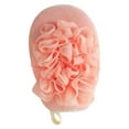 thumbnail image 1 of Zzbeans 2-in- Double-Sided Bath Sponge, Exfoliating Loofah & Soft Washcloth for Shower, Gentle Body Scrubber and Massager for Men Women Skin Care, Pink, 1 of 1