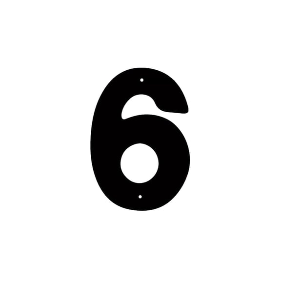Zzbeans 3D Iron Art House Numbers, Antique Industrial Style Metal Letter Signs, Rustic Home Garden Shop Decor with Screws for Custom Address Plaques, Black