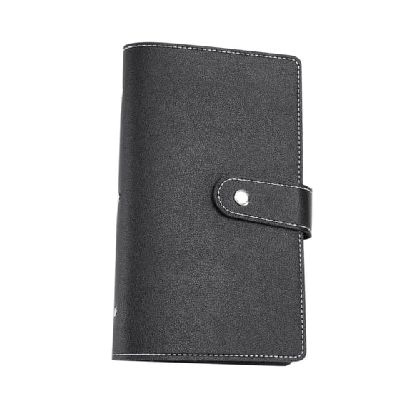 Zzbeans 96 Envelope Budget Book, Money Saving Challenge Binder with Cash Envelopes, PVC Financial Organizer for Family Savings Goals & Gift, Black