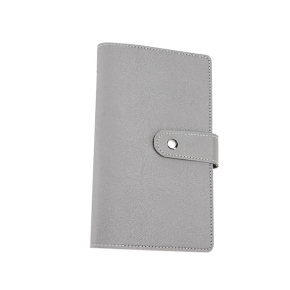 Zzbeans 96 Envelope Budget Book, Money Saving Challenge Binder with Cash Envelopes, PVC Financial Organizer for Family Savings Goals & Gift, Gray
