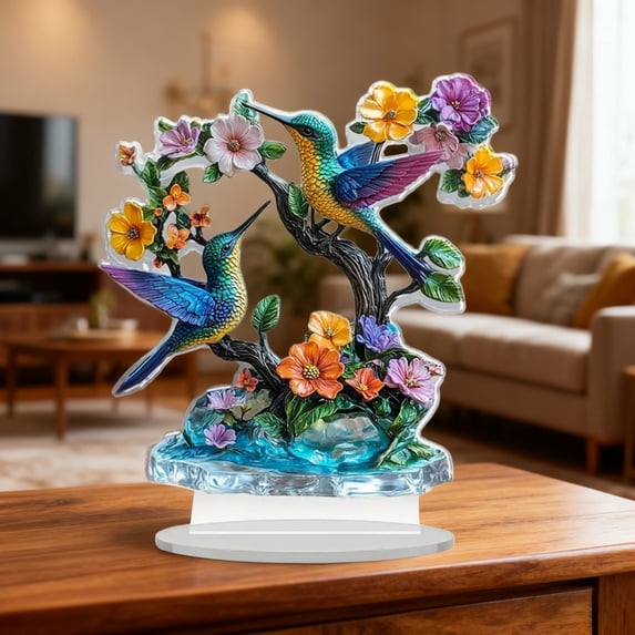 Zzbeans Acrylic Flower Decor, Elegant Acrylic Home Decorations, Decorative Items for Living Room Bedroom Office Gift