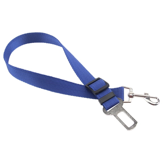 Zzbeans Adjustable Dog Car Seat Belt, Pet Safety Harness with Nylon Tether for Vehicle Travel, Retractable Pet Restraint for Small Medium Large Dogs SUV Sedan Station Wagon, Blue
