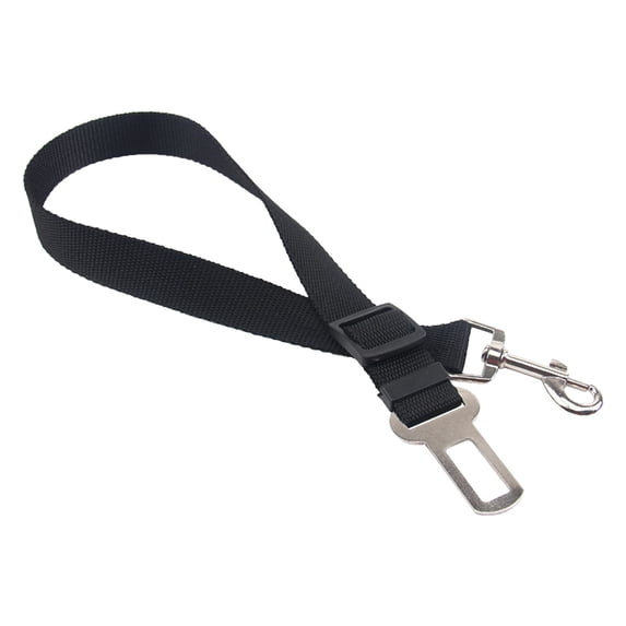 Zzbeans Adjustable Dog Car Seat Belt, Pet Safety Harness with Nylon Tether for Vehicle Travel, Retractable Pet Restraint for Small Medium Large Dogs SUV Sedan Station Wagon, Black