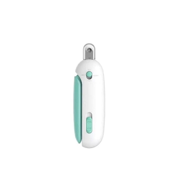 Zzbeans Adjustable Round Hole Pet Nail Clipper, Safe Pet Nail Trimmer with Guard for Small Animals, Push Scissors Design for Easy Grooming Without Damaging Quick, Blue