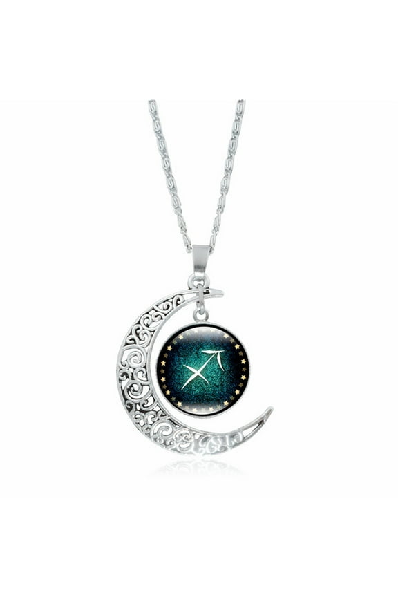 Astrology Necklace, Zodiac Sign Pendant Jewelry Gift for Women, Personalized Birthday Christmas Present for Wife Girlfriend Mom