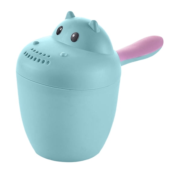 Zzbeans Baby Shampoo Rinse Cup, Infant Bath Shower Sprinkler Water Cup, KidsHair Wash Ladle for Gentle Rinsing Avoiding Eyes, Blue