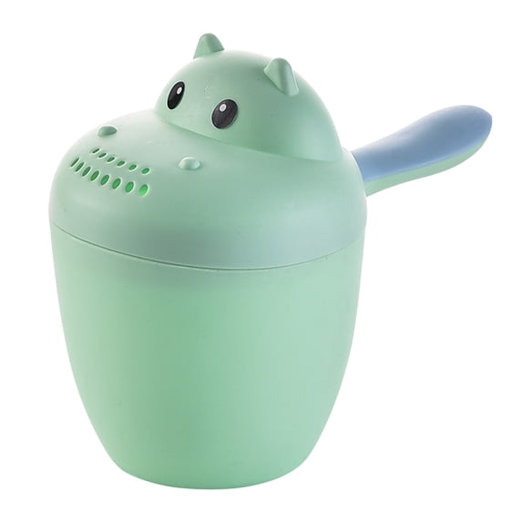 Zzbeans Baby Shampoo Rinse Cup, Infant Bath Shower Sprinkler Water Cup, KidsHair Wash Ladle for Gentle Rinsing Avoiding Eyes, Green
