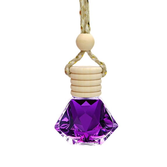 Zzbeans Car Hanging Diffuser, Long Lasting 90 Day Aromatherapy Car Diffuser, Reusable Glass Bottle Scented Car Freshener for Automobile Home Office