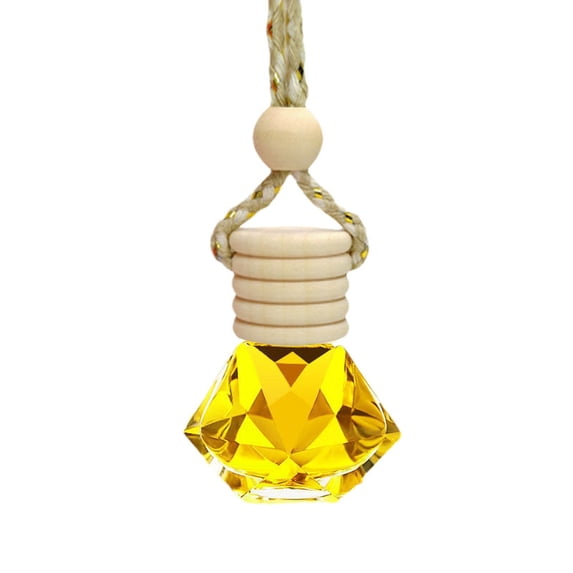 Zzbeans Car Hanging Diffuser, Long Lasting 90 Day Aromatherapy Car Diffuser, Reusable Glass Bottle Scented Car Freshener for Automobile Home Office