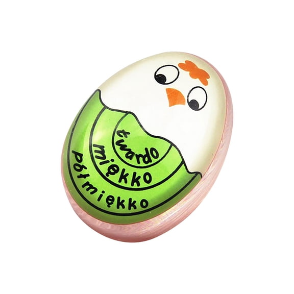 Zzbeans Color Changing Egg Timer, Soft Medium Hard Boiled Egg Timer, Kitchen Cooking Timer with Visual Doneness Indicator for Perfect Eggs Every Time, Green