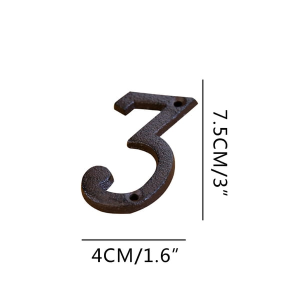 Zzbeans Creative Alloy Wrought Iron House Letters, DIY Antique Industrial Number Letter Set for Home Garden Shop, Black Coated Rustic Decor with Screws for Address Sign Customization