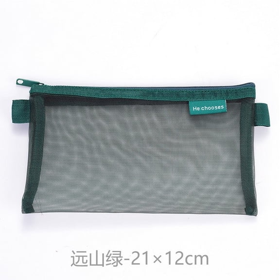 Zzbeans DIY Canvas Zipper Pouch, Blank Canvas Makeup Bag for Crafts Painting Embroidery, Multi-Purpose Travel Cosmetic Pen Pencil Case Organizer, Green