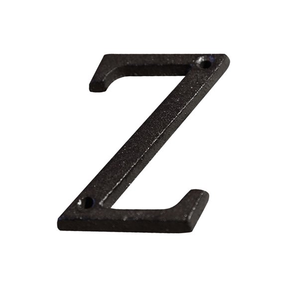 Zzbeans DIY Cast Iron House Letters, Vintage Industrial Style Metal Alphabet Numbers for Outdoor Decor, Creative Alloy Wrought Iron Letter Set with Screws for Garden Shop Address Sign