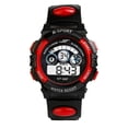 thumbnail image 1 of Zzbeans Digital Sports Watch for Men, LED Quartz Alarm Date Wristwatch, Water Resistant Stopwatch Luminous Display Long Battery Life, Red, 1 of 1
