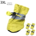 thumbnail image 1 of Zzbeans Dog Booties Paw Protector, Waterproof Non Slip Dog Shoes for Small Dogs, Reflective Straps Adjustable Puppy Boots for Winter Summer Walking, Yellow, 1 of 7
