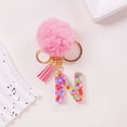 thumbnail image 1 of Zzbeans Initial Letter Keychain, Personalized English Alphabet Keychain Pendant, 26 Letters Cute Style Keyring for Keys Bag Gift Birthday Travel, 1 of 5