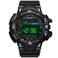 thumbnail image 1 of Zzbeans Men's LED Digital Military Sport Watch, 50M Waterproof Shock Resistant Quartz Wristwatch, Multi-Function Stopwatch Alarm Date Backlight for Outdoor Swimming Gifts, Black, 1 of 7