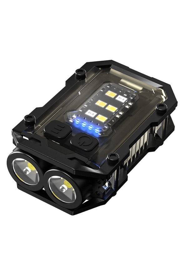 Mini Flashlight Keychain, 230 Lumen High Brightness Rechargeable LED Light, Powerful Portable Outdoor Flashlight for Camping Hiking Emergency, Black