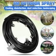 thumbnail image 1 of Zzbeans Outdoor Misting System, 6M/8M Patio Cooling Kit Water Sprinkler, High Pressure Misting Nozzles for Garden Yard Humidification Cooling Spray, Black, 1 of 7