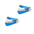 thumbnail image 1 of Zzbeans Portable Mini Sewing Machine, Compact Handheld Clothes Fabrics Stitcher, Quick Fix Tool for Curtains Pants Repairs Travel Home Dorm Use, Blue, 1 of 7