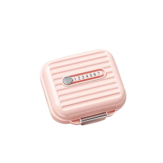 Zzbeans Portable Pill Organizer, 7 Day Pill Box with 3 Times a Day Compartments, Mini Travel Medication Dispenser for Purse Pocket Daily Weekly Vitamin Reminder Case