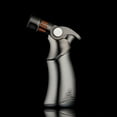 thumbnail image 1 of Zzbeans Quadruple Blue Flame Torch Lighter, Windproof Metal Lighter with Mugwort Design, Premium High-End Butane Lighter for Cigars Candles and Outdoor Use, Black, 1 of 3