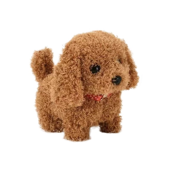 Zzbeans Realistic Robot Puppy, Interactive Robotic Dog Toy Walking Barking Tail Wagging, 2025 Advanced Robot Puppy Companion Acts Like Real Pet for KidsAdults Play, Beige