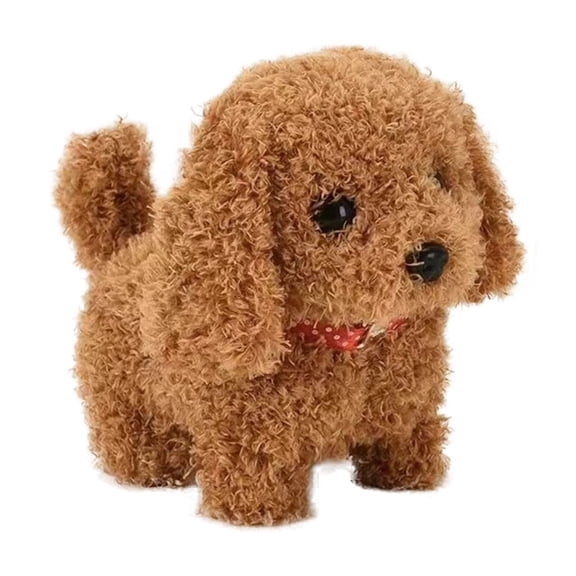 Zzbeans Realistic Robot Puppy, Interactive Robotic Dog Toy Walking Barking Tail Wagging, 2025 Advanced Robot Puppy Companion Acts Like Real Pet for KidsAdults Play, Beige