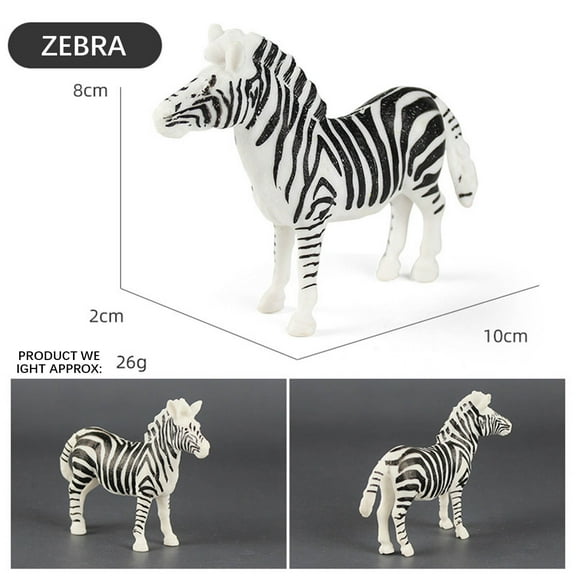 Zzbeans Realistic Wild Animal Toys, 12 Piece Soft Plush Animal Figures Set for Kids, Lifelike Stuffed Animals for ChildrensEducational Play and Room Decor, Jungle Safari Toy Collection Gift