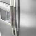 thumbnail image 1 of Zzbeans Refrigerator Handle Covers, Kitchen Appliance Handle Protectors for Fridge Microwave Oven, Washable Cloth Grip Covers Set of 2 for Stain Fingerprint Protection and Decoration, Gray, 1 of 3