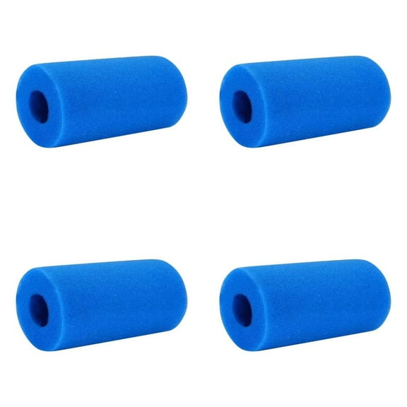 Zzbeans Reusable Washable Swimming Pool Filter Sponge, Foam Filter Cartridge Replacement for Pool Pump, 3/4PCS Cylindrical Filtration Media for Sand Filter Maintenance
