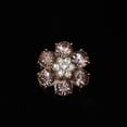 thumbnail image 1 of Zzbeans Rhinestone Button Covers, Detachable Shirt Button Clips Jewelry, Crystal Fancy Decorative Buttons for Clothing Blouses Dresses Crafts, Purple, 1 of 1