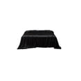 thumbnail image 1 of Zzbeans Satin Bed Sheets, Luxury Silk Bedding Set, Solid Color Washable Polyester Sheet, Queen Size 66x88 Inches, Deep Pocket Fitted Sheet for Mattress, Black, 1 of 5
