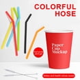 thumbnail image 1 of Zzbeans Soft Silicone Straws, Reusable Flexible Drinking Straws for Juice Milk Smoothie, 6-Piece Colorful Curved Bendy Straws Set Eco-Friendly Dishwasher Safe, 1 of 5