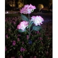 thumbnail image 1 of Zzbeans Solar Lantern, LED Decorative Outdoor Flower Light with Auto On/Off, Upgraded IP55 Waterproof Solar Garden Lamp for Yard Patio Pathway, Rose Shape Solar Powered Stake Light for Lawn Garden, 1 of 3