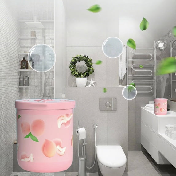 Zzbeans Solid Air Freshener Cubes, Natural Scented Wax Cubes for Bathroom Odor Neutralizer, Long Lasting Fragrance Balm for Toilet Closet Shoe Rack Bedroom Home, Pink