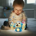 thumbnail image 1 of Zzbeans Sound Control Dancing Monkey Toy, Interactive Rolling Monkey with LED Music, KidsEducational Toys for Brain Development Car Dashboard Home Desk Decor, Blue, 1 of 7