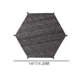 thumbnail image 1 of Zzbeans Trampoline Sun Shade Cover, 8ft 10ft 12ft 14ft UV Protection Anti-Tear Trampoline Cover, Waterproof Sunshade Top Accessory for Outdoor Backyard Playground Trampolines, Black, 1 of 2