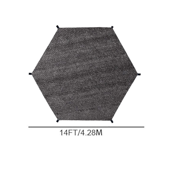 Zzbeans Trampoline Sun Shade Cover, 8ft 10ft 12ft 14ft UV Protection Anti-Tear Trampoline Cover, Waterproof Sunshade Top Accessory for Outdoor Backyard Playground Trampolines, Black