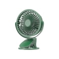thumbnail image 1 of Zzbeans USB Clip Fan, Portable Silent 3-Speed Personal Fan, Powerful Mini Desk Fan with 360° Rotation for Home Office Car Bed Stroller, Green, 1 of 2