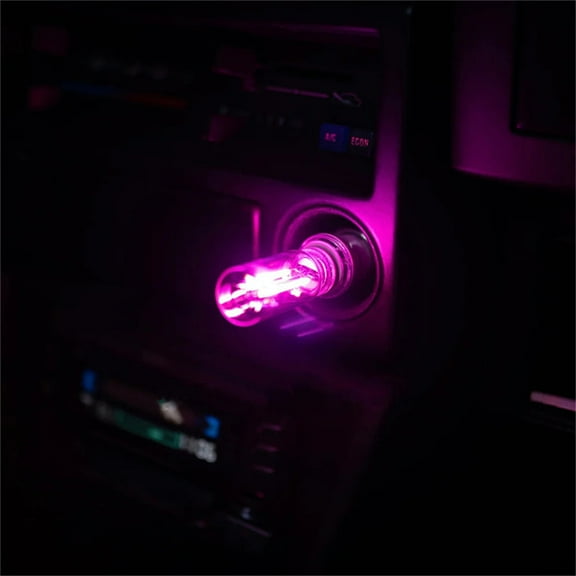 Zzbeans USB LED Car Interior Lights, Plug-in USB Automotive Mood Lamps with Touch Control, Inspired Interior Night Lamps for Car Bedroom Study, Adjustable Brightness RGB Color Changing Ambient