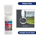 thumbnail image 1 of Zzbeans Water-Based Rust-Proof Metal Paint with Built-In Brush, Fast-Drying Anti-Rust Coating for DIY Home Renovation, Protective Paint for Metal Furniture Gates Fences Tools Surfaces, Gray, 1 of 5