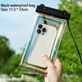thumbnail image 1 of Zzbeans Waterproof Phone Pouch, Touchscreen Friendly Swimming Bag for Android, Clear Transparent Dry Bag Case for Beach Pool Drifting, Water Accessory Gear Storage Pouch, Black, 1 of 5