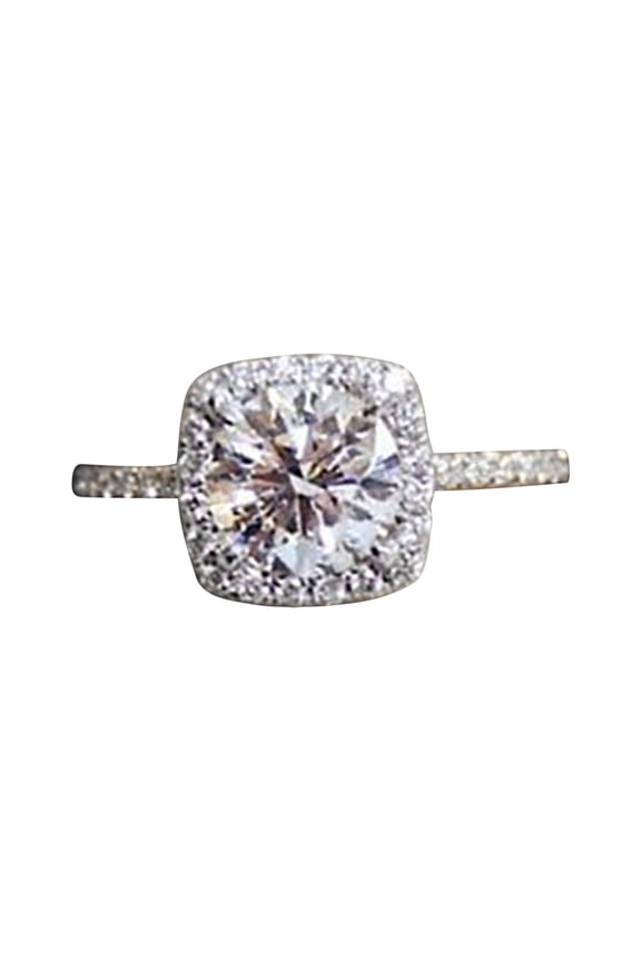 Women's Artificial Diamond Ring Set, Exquisite Alloy Jewelry for Birthday Mother's Day Gift, Bridal Party Engagement Wedding Anniversary Ring for Everyday Wear