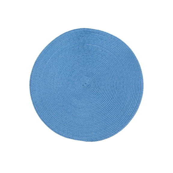 Zzbeans Woven Table Mat, Waterproof Oil-Proof Heat Insulation Place Mat, Elegant Round Ramie Yarn Pad for Dining Table Kitchen Restaurant Decor