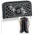 thumbnail image 1 of Zzfab Bling Wallet Matching Starburst Rhinestone Wallet for Sparkle Purse Black, 1 of 1
