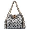 thumbnail image 1 of Zzfab Butterfly Clasp Quilting Handbags Purses with Butterfly Silver, 1 of 4